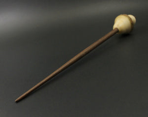 Mushroom support spindle in box elder and walnut