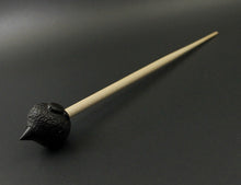 Load image into Gallery viewer, Sheep support spindle in African blackwood and curly maple