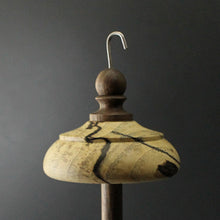 Load image into Gallery viewer, Drop spindle in spalted hackberry and walnut