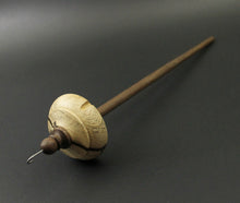 Load image into Gallery viewer, Drop spindle in spalted hackberry and walnut