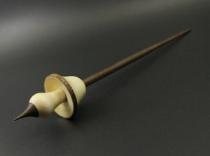 Mushroom support spindle in box elder and walnut