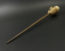 Load image into Gallery viewer, Mushroom support spindle in maple burl, holly, and walnut