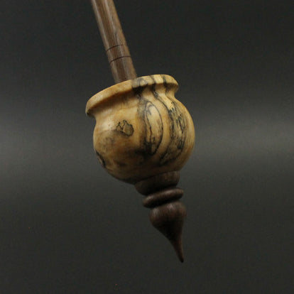 Cauldron spindle in spalted maple and walnut