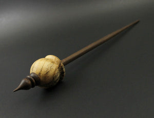 Cauldron spindle in spalted maple and walnut