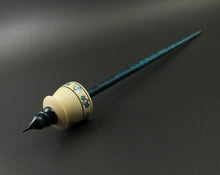 Load image into Gallery viewer, Teacup spindle in holly and hand dyed curly maple