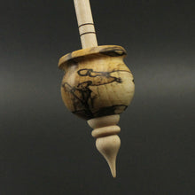 Load image into Gallery viewer, Cauldron spindle in spalted hackberry and curly maple