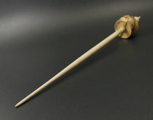 Load image into Gallery viewer, Cauldron spindle in spalted hackberry and curly maple