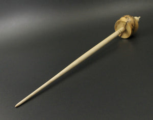Cauldron spindle in spalted hackberry and curly maple