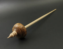 Load image into Gallery viewer, Tibetan style spindle in elm burl and curly maple