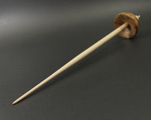 Load image into Gallery viewer, Tibetan style spindle in elm burl and curly maple