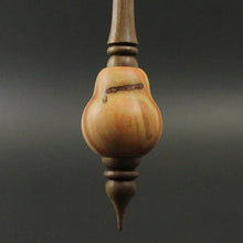 Load image into Gallery viewer, Bird bead spindle in flame box elder and walnut