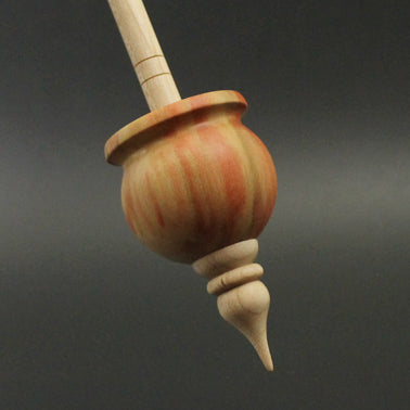 Cauldron spindle in flame box elder and curly maple