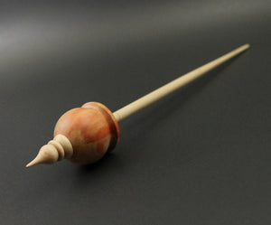 Cauldron spindle in flame box elder and curly maple