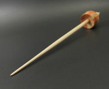 Load image into Gallery viewer, Cauldron spindle in flame box elder and curly maple