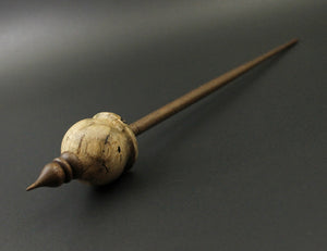 Cauldron spindle in spalted maple and walnut