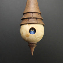 Load image into Gallery viewer, Birdhouse spindle in birdseye maple and walnut