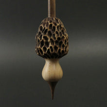 Load image into Gallery viewer, Morel mushroom support spindle in maple and walnut