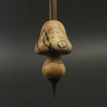Load image into Gallery viewer, Mushroom support spindle in spalted hackberry and walnut