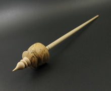 Load image into Gallery viewer, Teacup spindle in spalted maple and curly maple