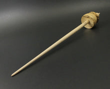 Load image into Gallery viewer, Teacup spindle in spalted maple and curly maple