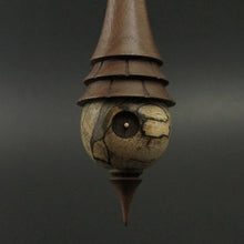 Load image into Gallery viewer, Wee folk spindle in spalted hackberry and walnut