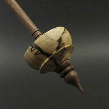 Load image into Gallery viewer, Tibetan style spindle in spalted hackberry and walnut