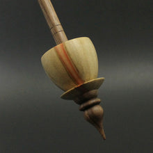 Load image into Gallery viewer, Teacup spindle in flame box elder and walnut