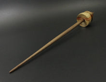 Load image into Gallery viewer, Teacup spindle in flame box elder and walnut