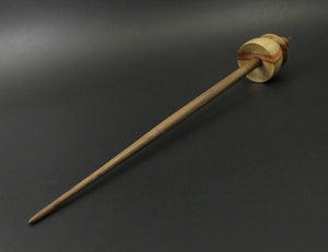 Teacup spindle in flame box elder and walnut