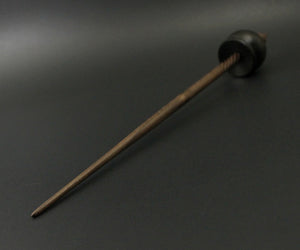 Cauldron spindle in bog oak and walnut