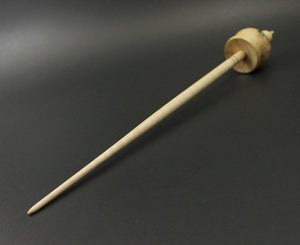 Cauldron spindle in mappa burl and curly maple with turquoise inlay (<font color="red"<b>RESERVED</b></font> for Kristin)