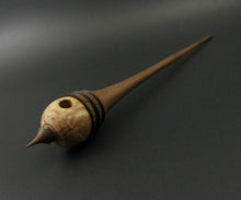 Load image into Gallery viewer, Birdhouse spindle in Karelian birch and walnut
