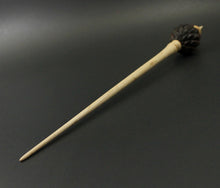 Load image into Gallery viewer, Dragon egg bead spindle in cocobolo and curly maple