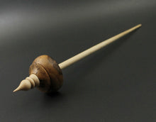 Load image into Gallery viewer, Tibetan style spindle in elm burl and curly maple