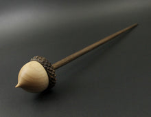 Load image into Gallery viewer, Acorn support spindle in maple and walnut