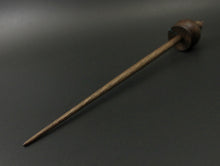 Load image into Gallery viewer, Cauldron spindle in walnut burl and walnut with turquoise inlay