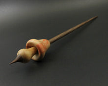 Load image into Gallery viewer, Mushroom support spindle in flame box elder and walnut