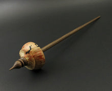 Load image into Gallery viewer, Tibetan style spindle in flame box elder burl and walnut