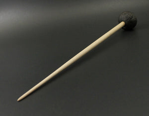 Sheep support spindle in African blackwood and curly maple