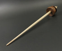 Load image into Gallery viewer, Teacup spindle in redwood lace burl and curly maple