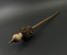 Load image into Gallery viewer, Morel mushroom support spindle in maple and walnut