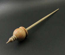 Load image into Gallery viewer, Cauldron spindle in flame box elder and curly maple