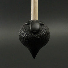Load image into Gallery viewer, Sheep support spindle in African blackwood and curly maple