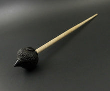 Load image into Gallery viewer, Sheep support spindle in African blackwood and curly maple