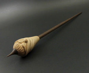 Gnome support spindle in maple and walnut