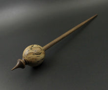 Load image into Gallery viewer, Egg bead spindle in spalted maple and walnut