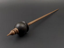 Load image into Gallery viewer, Cauldron spindle in bog oak and walnut