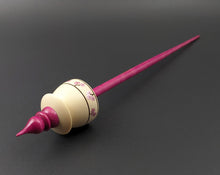 Load image into Gallery viewer, Teacup spindle in holly and hand dyed curly maple