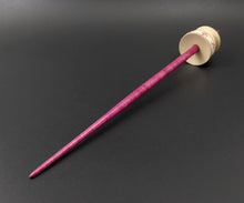Load image into Gallery viewer, Teacup spindle in holly and hand dyed curly maple