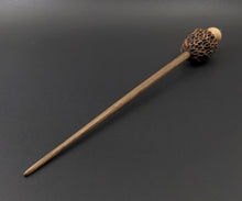Load image into Gallery viewer, Morel mushroom support spindle in maple and walnut